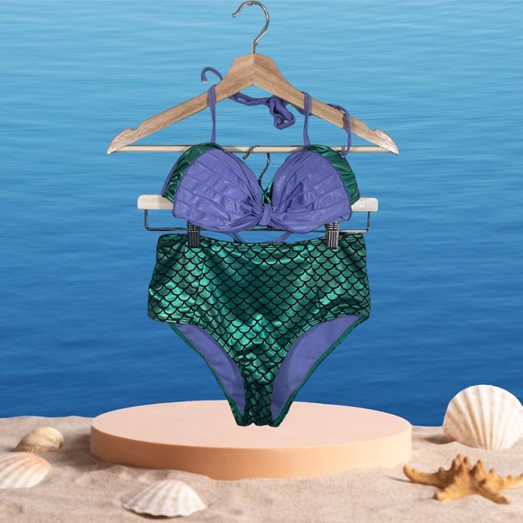 Disney Other - Disney Princess Ariel Mermaid Sea Shell Cosplay Bikini Size S